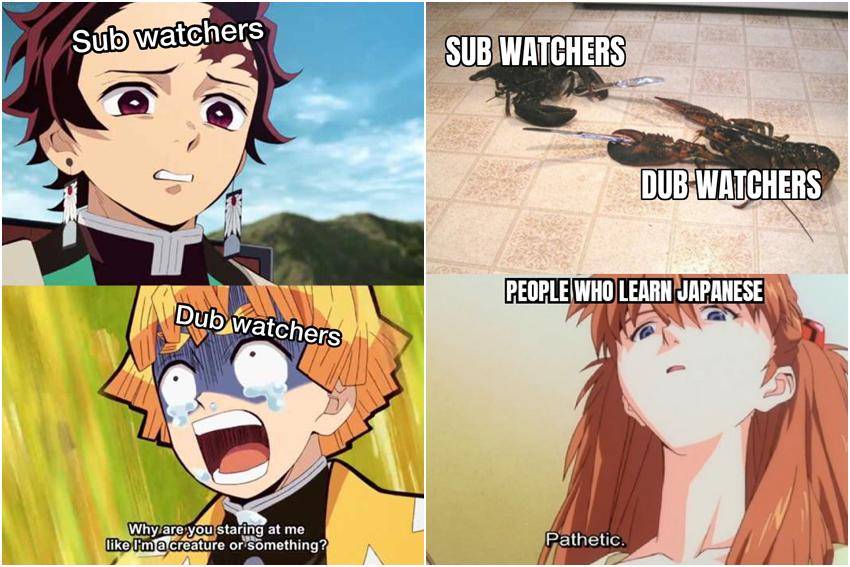 meme nonton anime versi dubbing