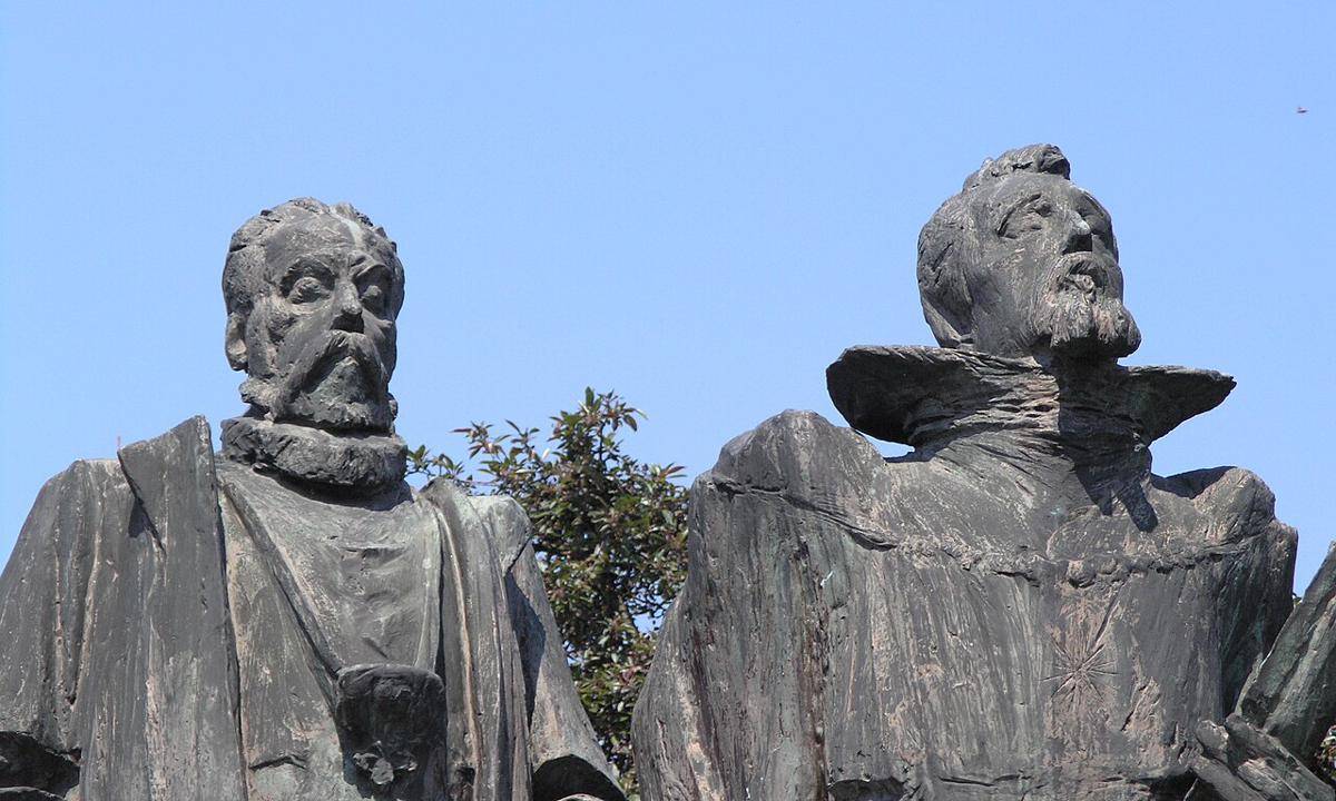Johannes Kepler dan Tycho Brahe (commons.wikimedia.org/Matěj Baťha)