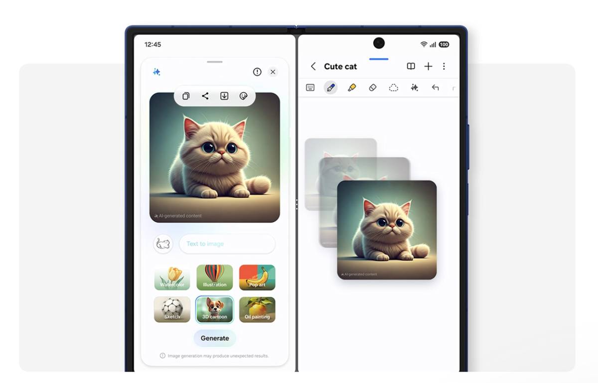 ilustrasi tampilan One UI 8
