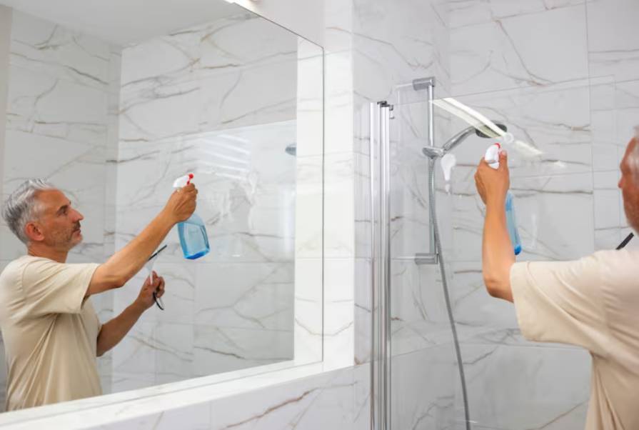 illustrasi membersihkan kamar mandi (freepik.com/freepik)
