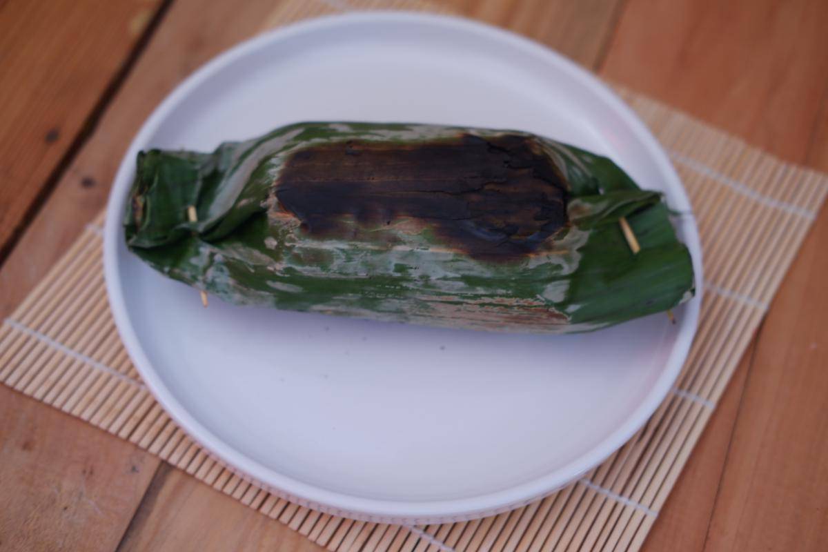 Potret nasi bakar untuk menu makan siang 