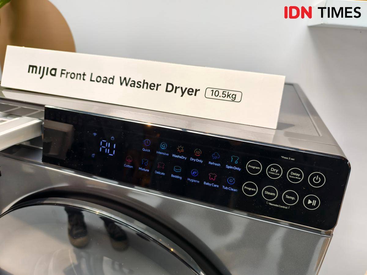 Mijia Front Load Washer Dryer 10,5kg (IDN Times/Fatkhur Rozi)