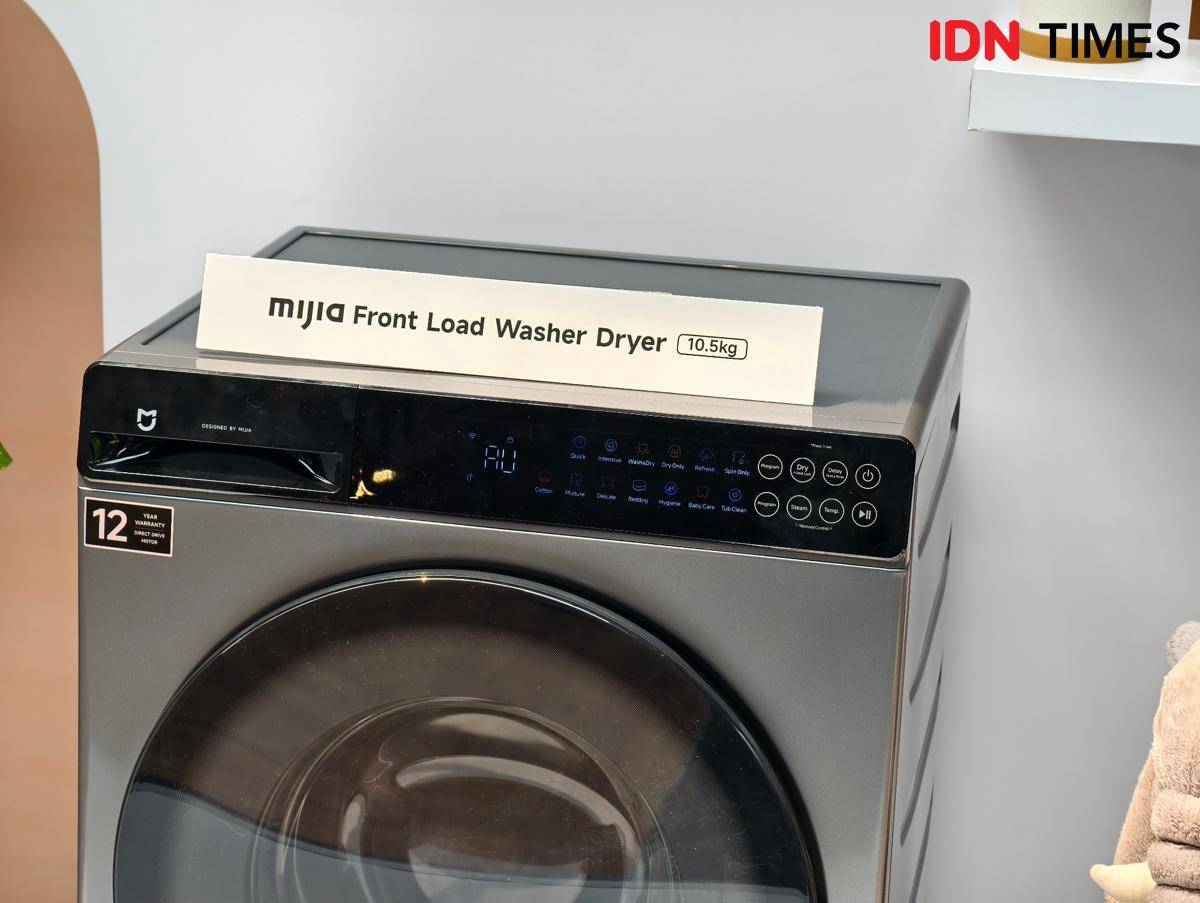 Mijia Front Load Washer Dryer 10,5kg (IDN Times/Fatkhur Rozi)