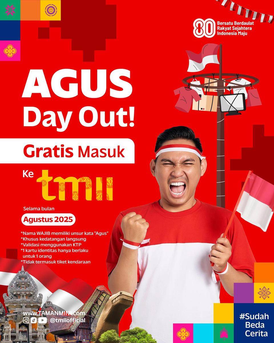 Promo Agustus di Taman Mini Indonesia Indah