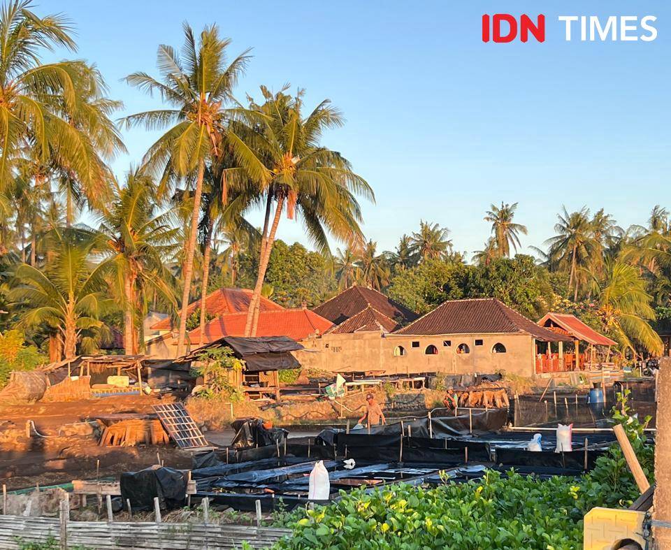 Potret ladang garam di Desa Wisata Les, Buleleng, Bali Utara