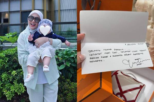 Syahrini Dapat Kado dari Rekan Artis (Instagram.com/princessyahrini)