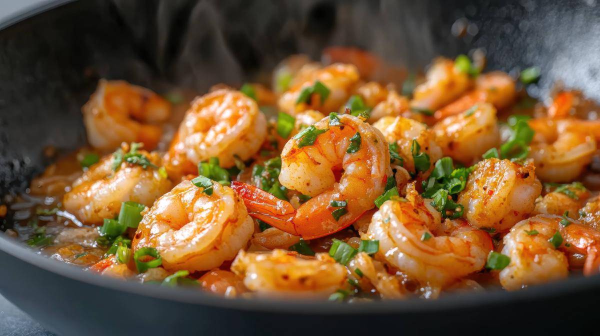 ilustrasi masak udang (vecteezy.com/Siraphol Sirichar)
