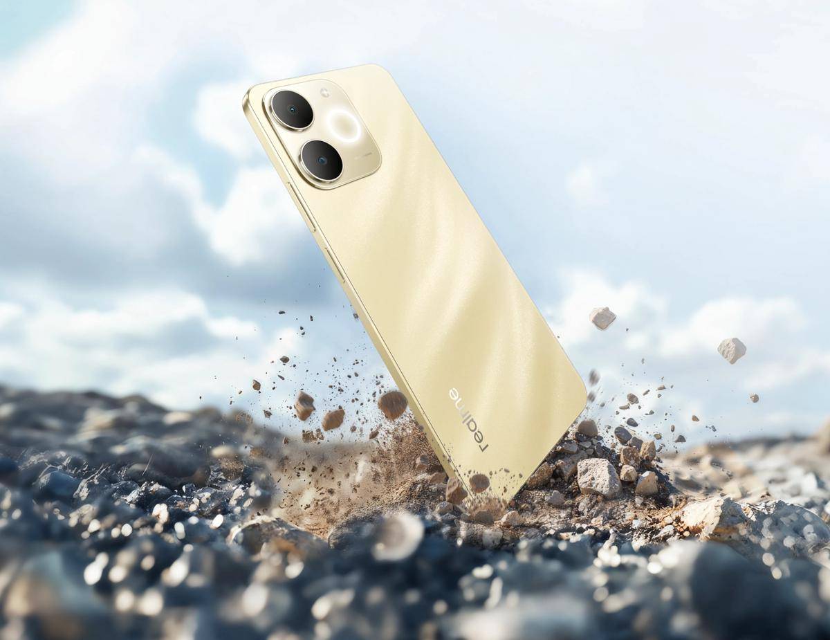 ilustrasi realme Note 70 dan realme Note 70T yang bersertifikasi MIL-STD 810H
