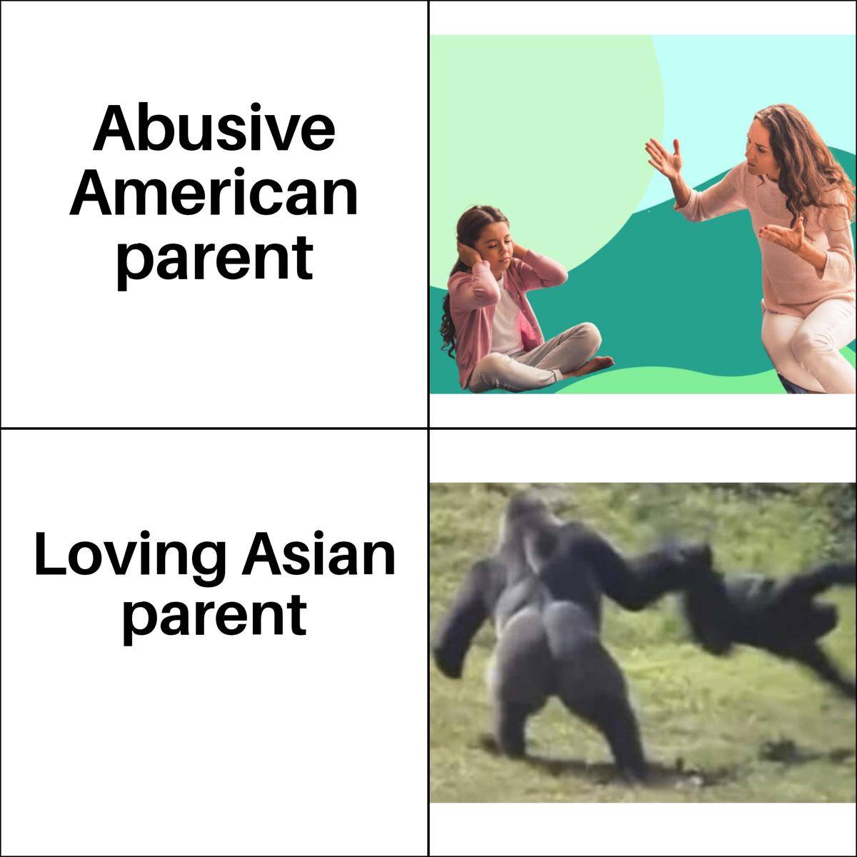 meme orangtua Asia