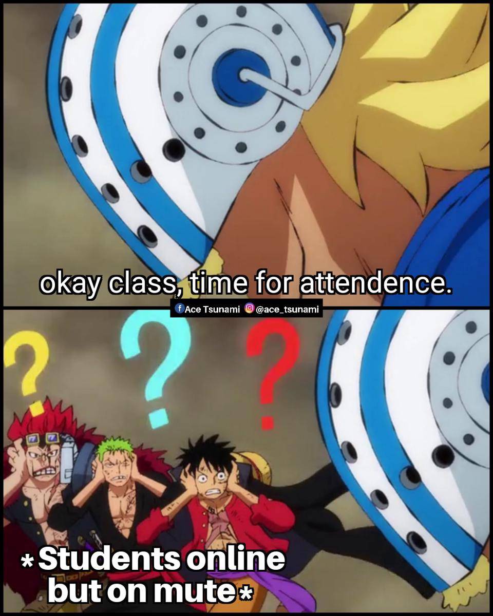 meme anime tentang kelas online