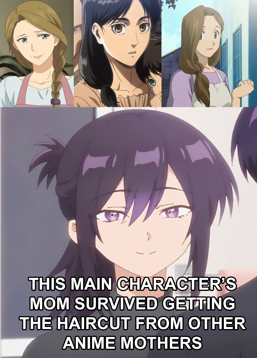 meme gaya rambut anime