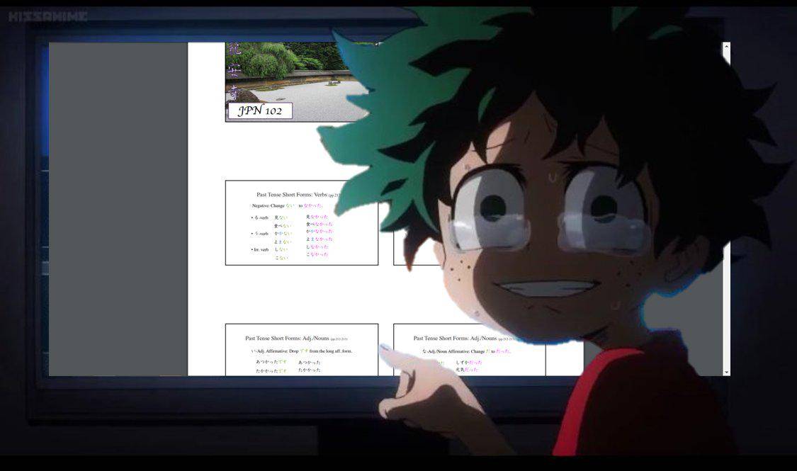 meme anime tentang kelas online
