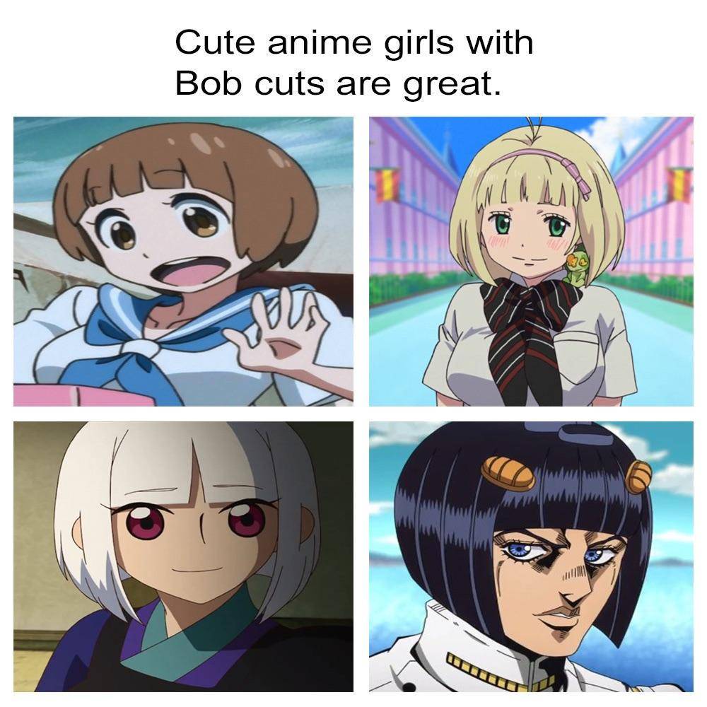 meme gaya rambut anime