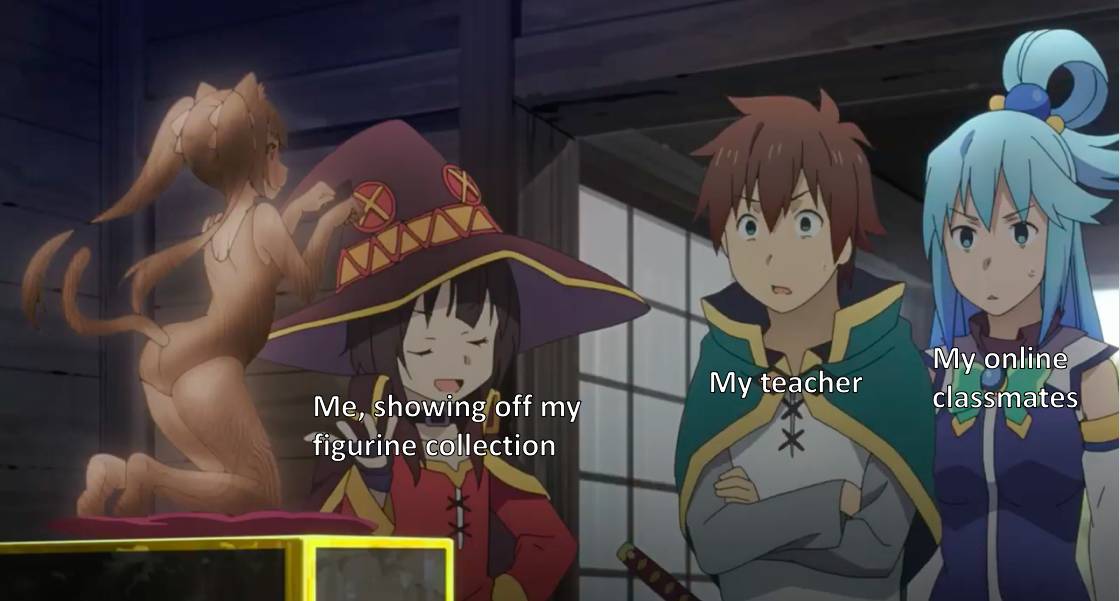 meme anime tentang kelas online