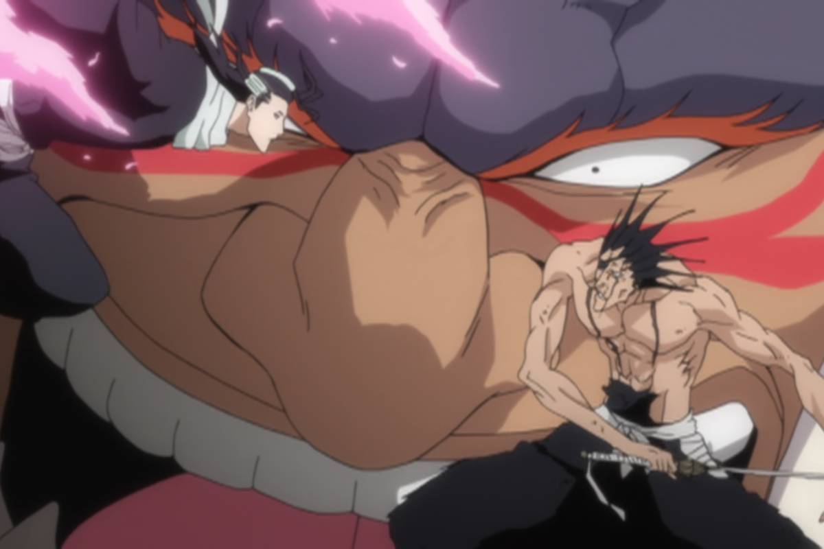 Byakuya Kuchiki dan Kenpachi Zaraki vs. Yammy Llargo.