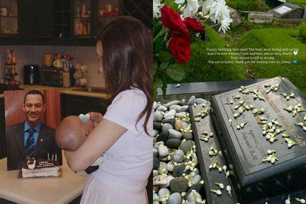 Aaliyah dan Zahwa Kenang Ulang Tahun Adjie Massaid (Instagram.com/aaliyah.massaid)