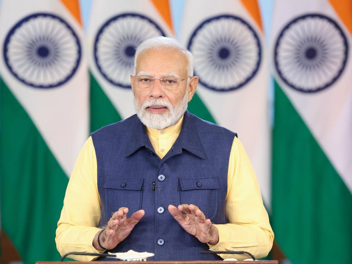 Perdana Menteri India, Narendra Modi. (Prime Minister's Office (GODL-India), GODL-India, via Wikimedia Commons)