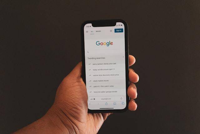 ilustrasi trending di pencarian Google