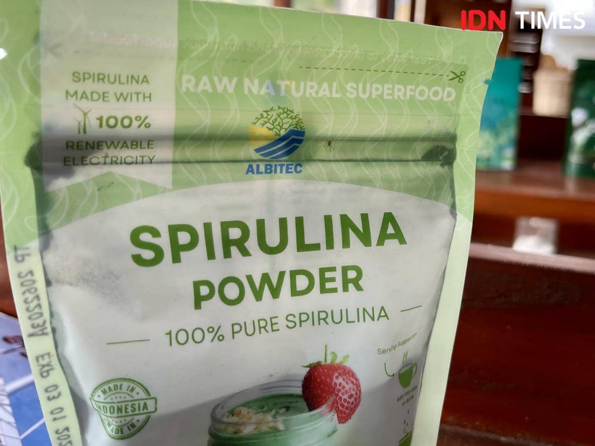 Produk Spirulina PT Alga Bioteknologi Indonesia (Albitec) di Semarang. (IDN Times/Dhana Kencana)