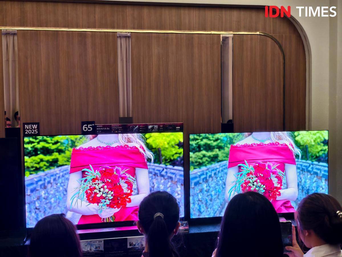 Sony Rilis TV BRAVIA 8 II 2025 (IDN Times/Fatkhur Rozi)