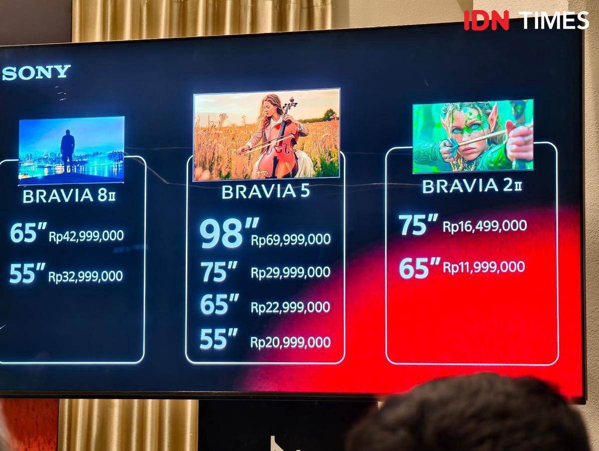 Sony Rilis TV BRAVIA Series 2025 di Indonesia (IDN Times/Fatkhur Rozi)