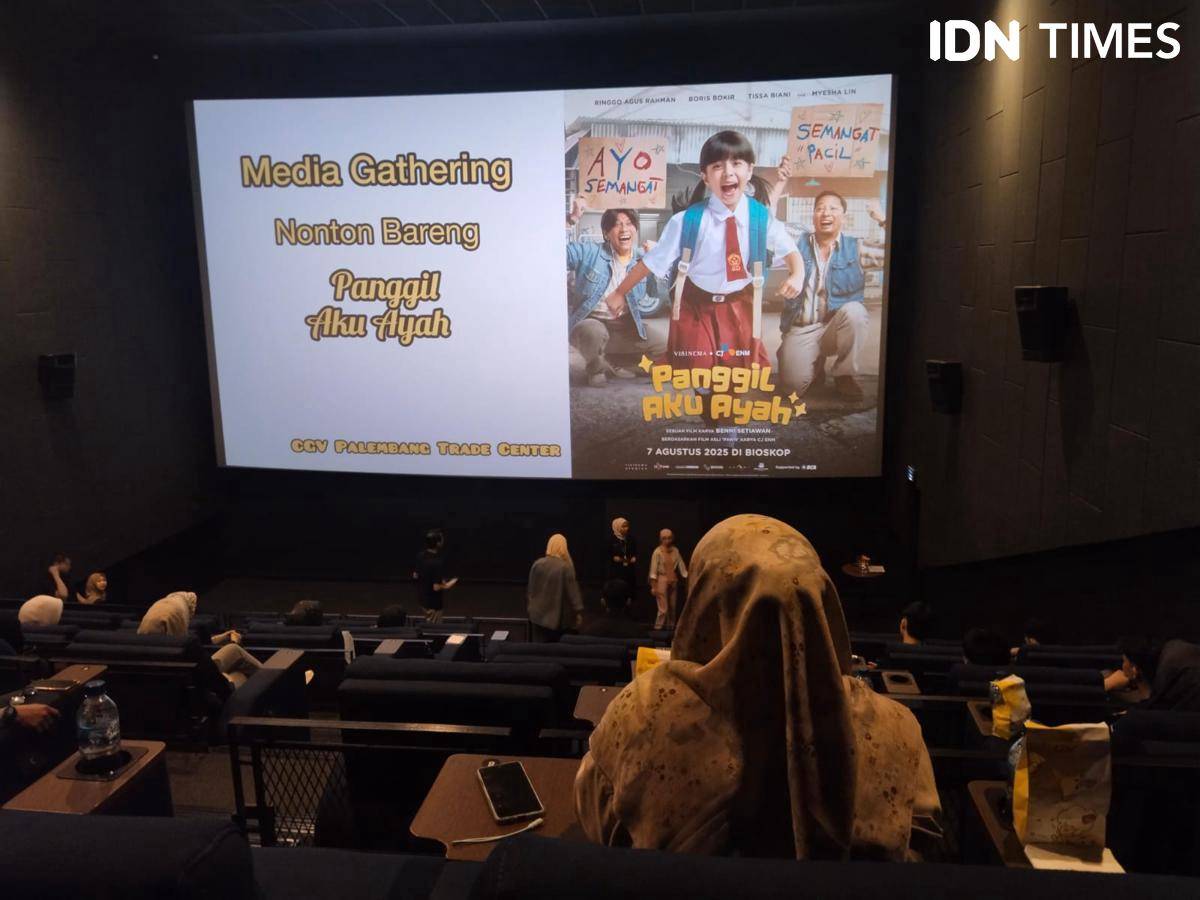 Media Gathering nonton baren Panggil Aku Ayah di CGV Palembang