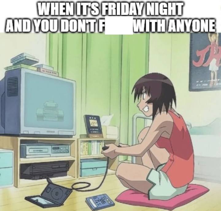 meme anime tentang Jumat