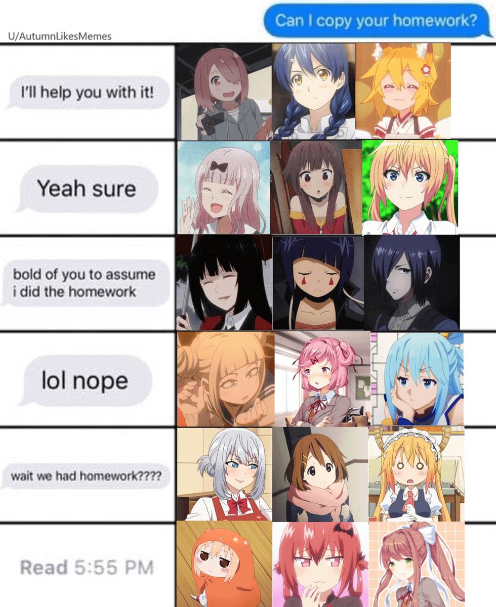 meme anime tentang PR