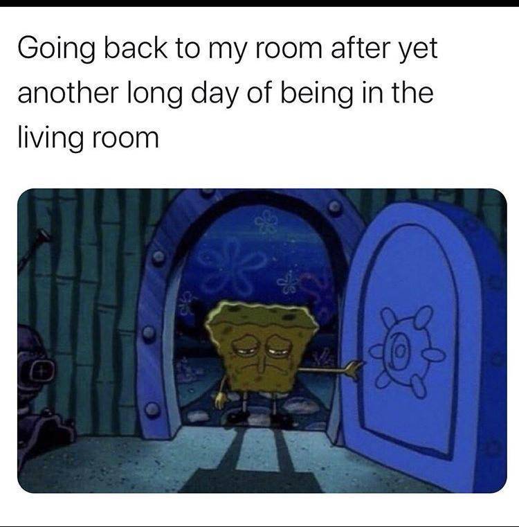 meme SpongeBob tentang tumbuh dewasa 