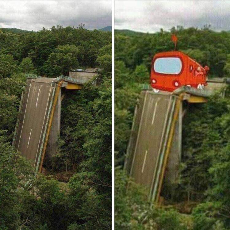 meme SpongeBob tentang bus