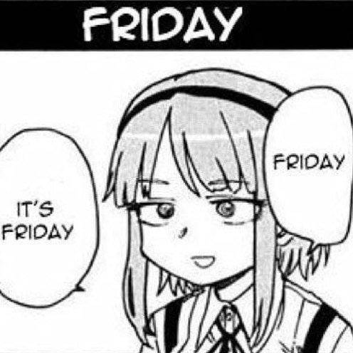 meme anime tentang Jumat
