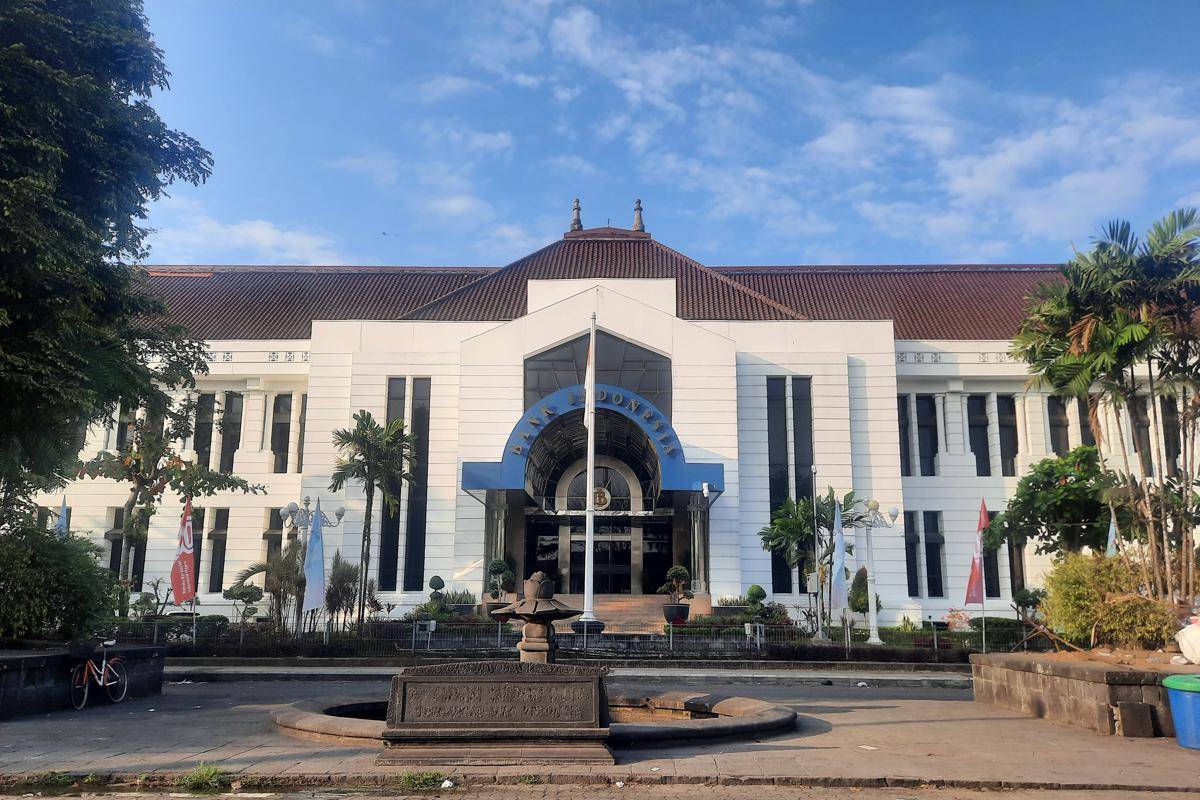 titik pengendapan Angkutan KSPN di Titik Nol Kilometer Yogyakarta (Bank Indonesia Heritage) (dok. pribadi/Fatma Roisatin N.)