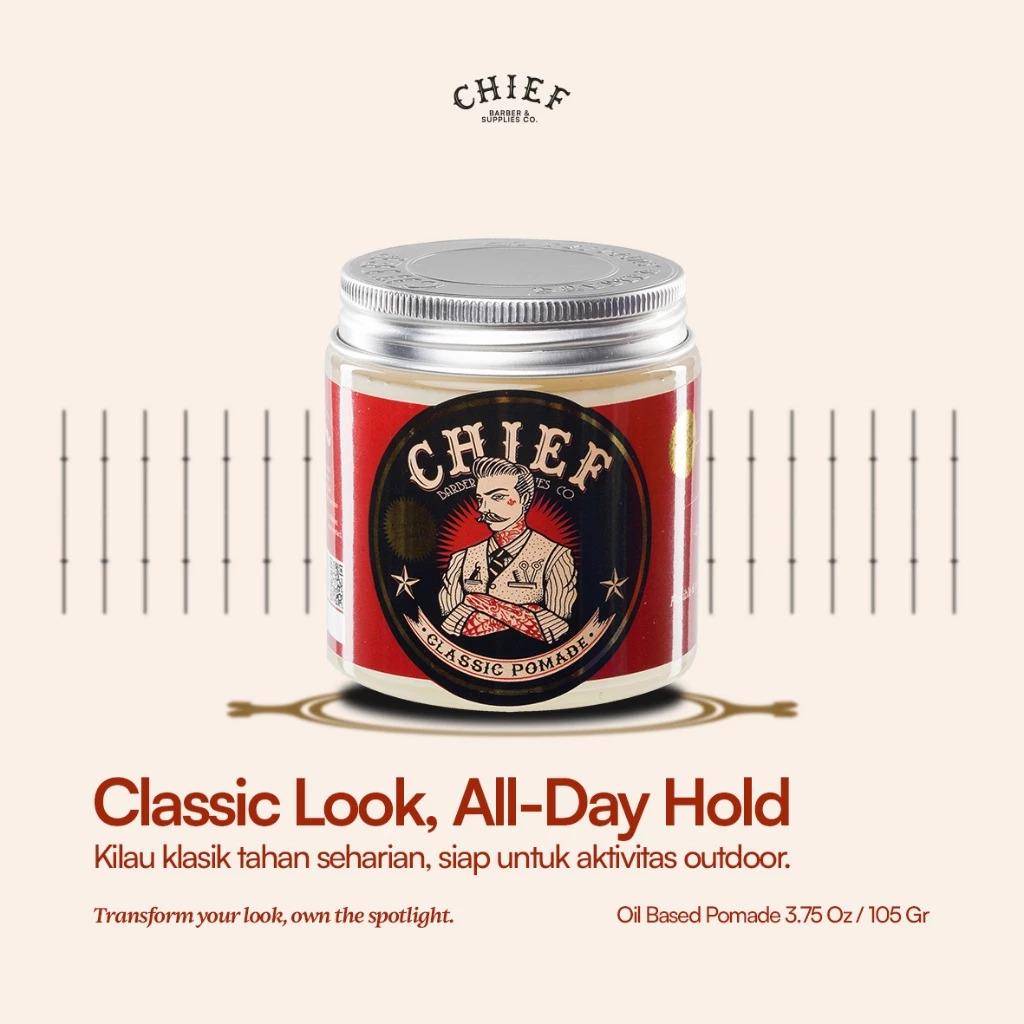 Chief Classic Pomade Oil Based (shopee.co.id/CHIEF OFFICIAL STORE)