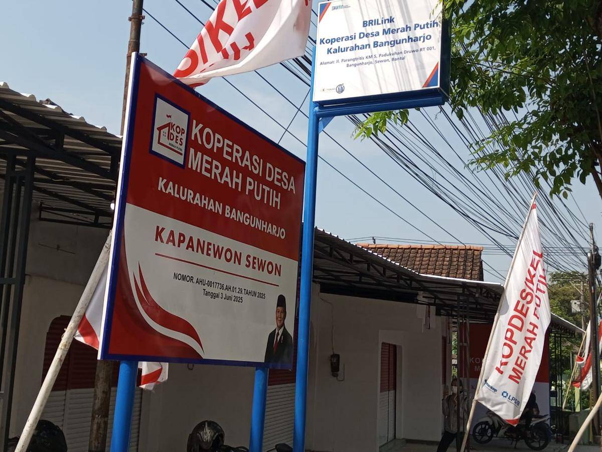 Kopdes Merah Putih Bangunharjo, Sewon, Bantul.