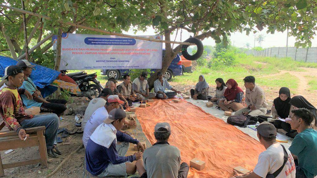 Prodi Teknologi Pangan Itera Latih Warga Pesisir Kalianda Budidaya Anggur Laut (Dok/Humas Itera)