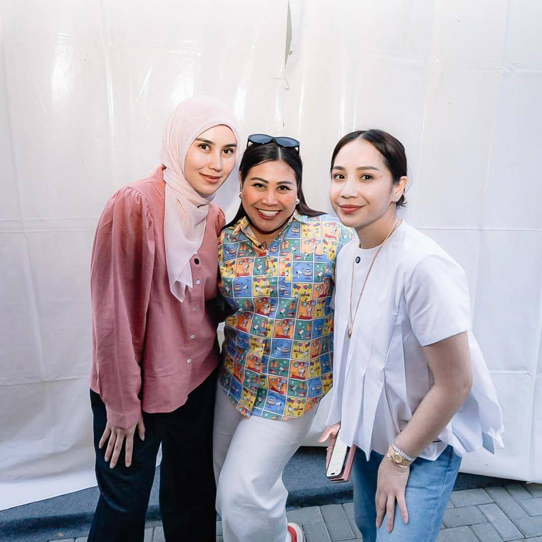 potret Syahnaz, Nagita Slavina dan Boyen