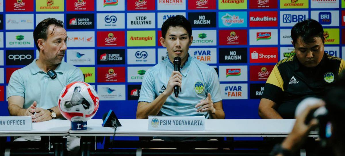 Pemain PSIM yang menjadi man of the match, Yusaku Yamadera.