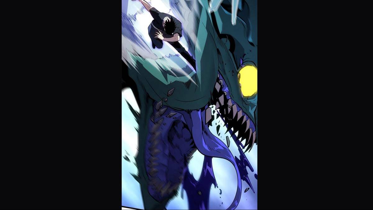 Suho menumbang monster dalam satu serangan - Solo Leveling: Ragnarok