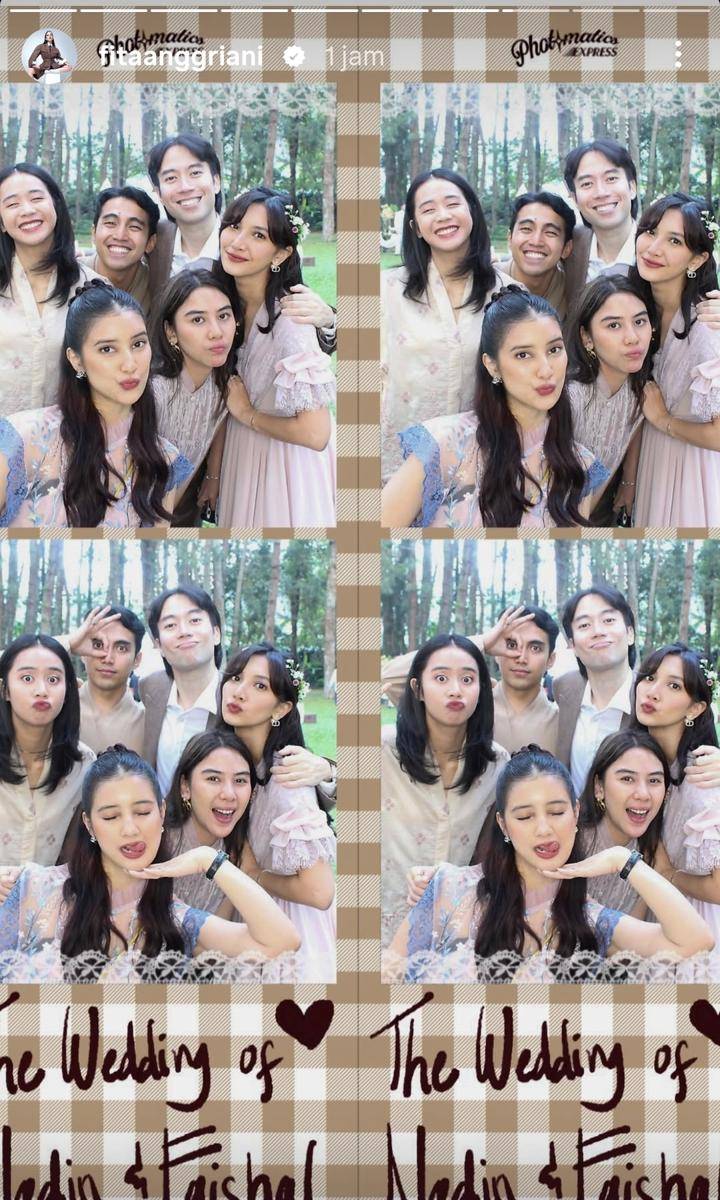 Tamu artis di resepsi pernikahan Nadin Amizah dan Faishal Tanjung pada Sabtu, 9 Agustus 2025
