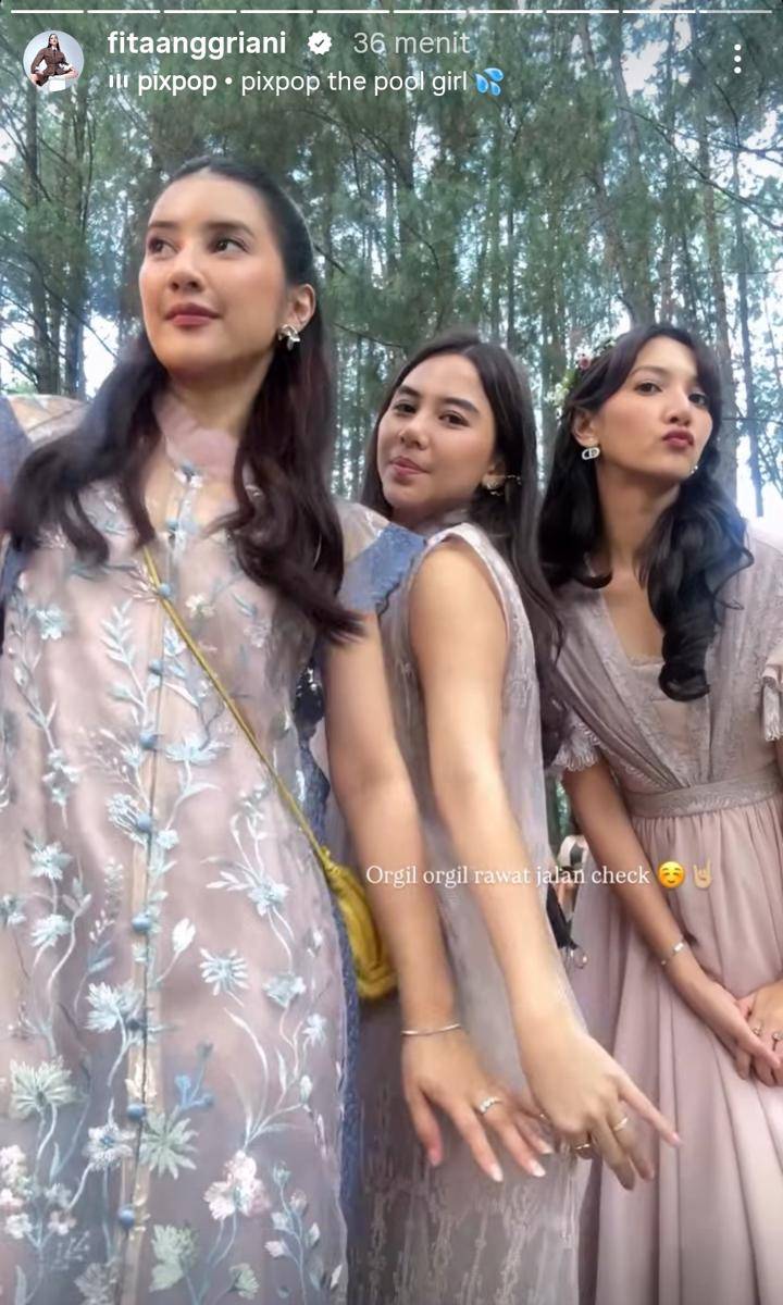 Tamu artis di resepsi pernikahan Nadin Amizah dan Faishal Tanjung pada Sabtu, 9 Agustus 2025