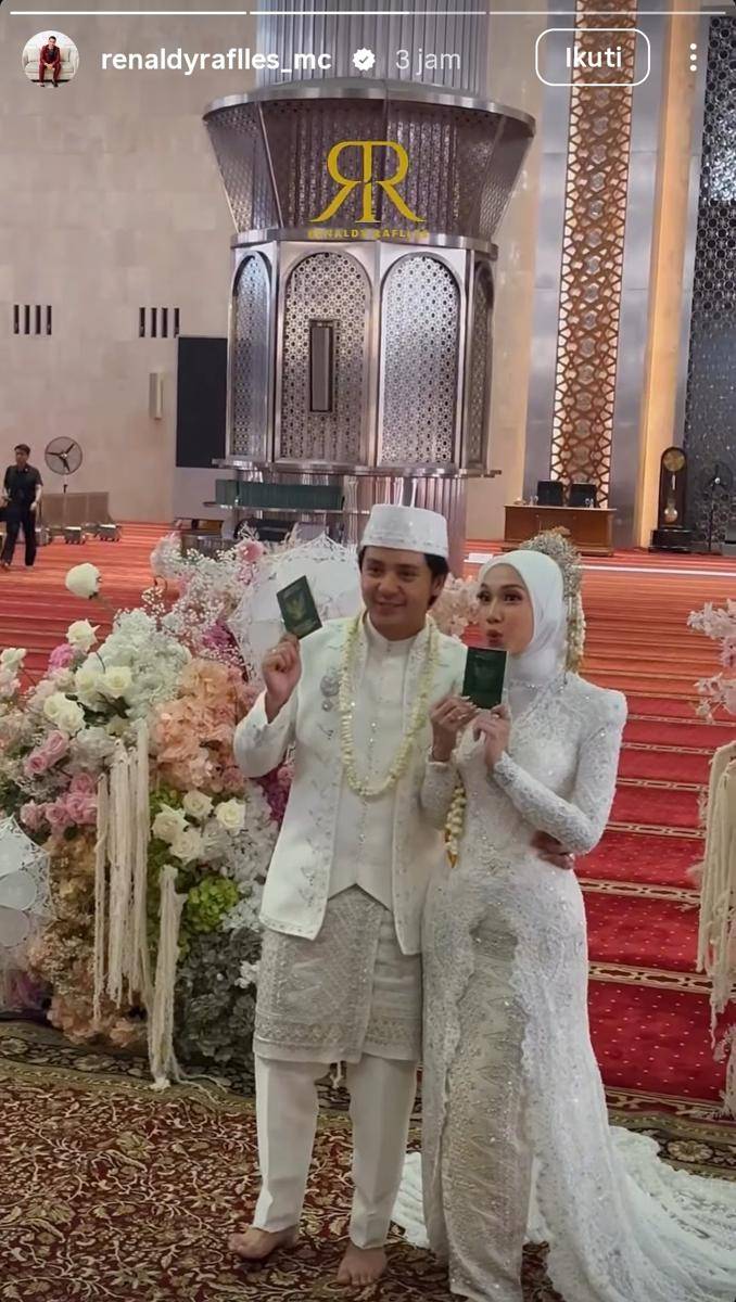 Akad nikah Arbani Yasiz dan Raissa Ramadhani pada Sabtu, 9 Agustus 2025 di Masjid Istiqlal Jakarta