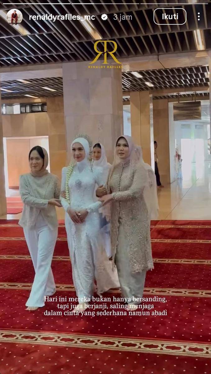 Akad nikah Arbani Yasiz dan Raissa Ramadhani pada Sabtu, 9 Agustus 2025 di Masjid Istiqlal Jakarta