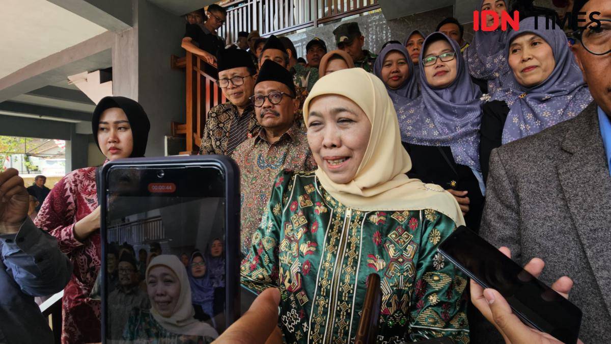 Gubernur Jatim, Khofifah Indar Parawansa. (IDN Times/Rizal Adhi Pratama)