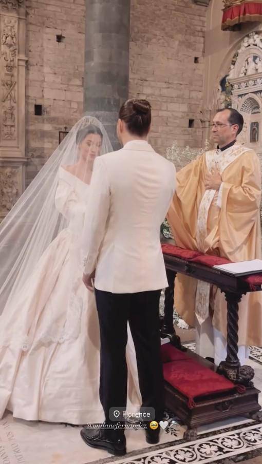 Pernikahan Millane Fernadez dan Max Kordek di Italia
