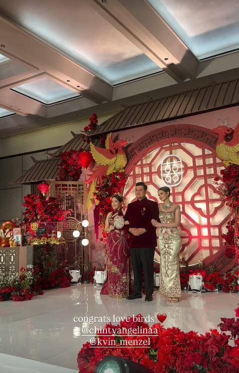 Sarah Menzel dan Azriel Hermansyah di Sangjit Kevin Menzel