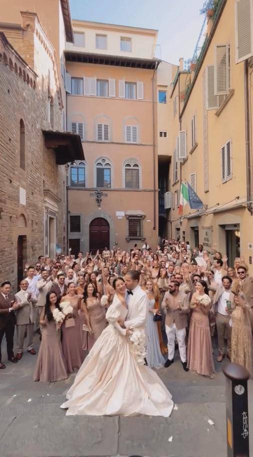 Pernikahan Millane Fernadez dan Max Kordek di Italia