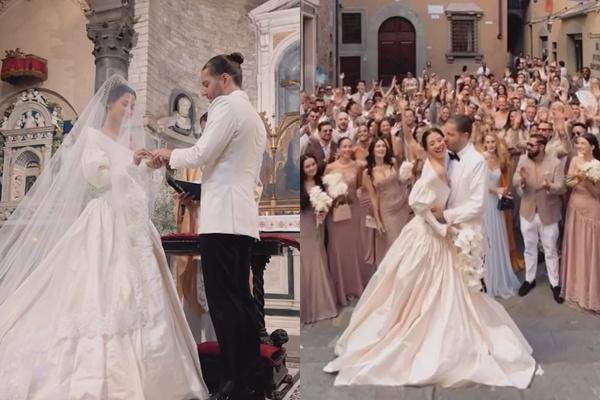 Pernikahan Millane Fernadez dan Max Kordek di Italia