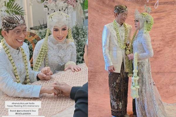 Anniversary ke-30 Melly Goeslaw dan Anto Hoed (Instagram.com/melly_goeslaw)