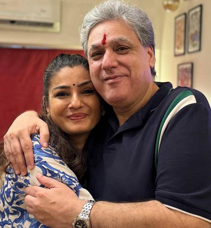 Raveena Tandon dan saudaranya