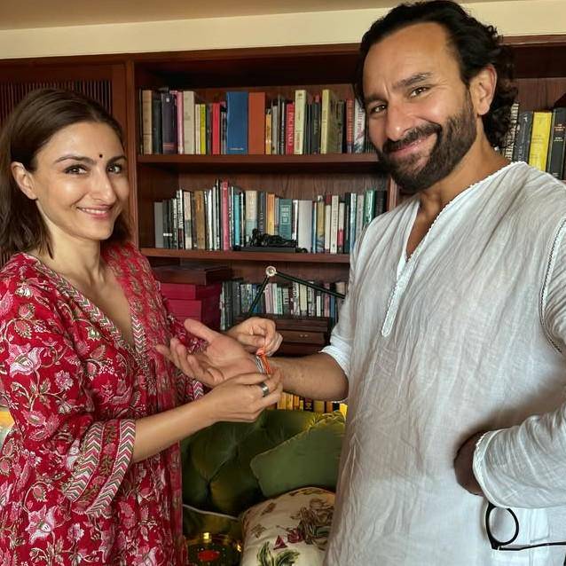 Soha Ali Khan dan kakaknya